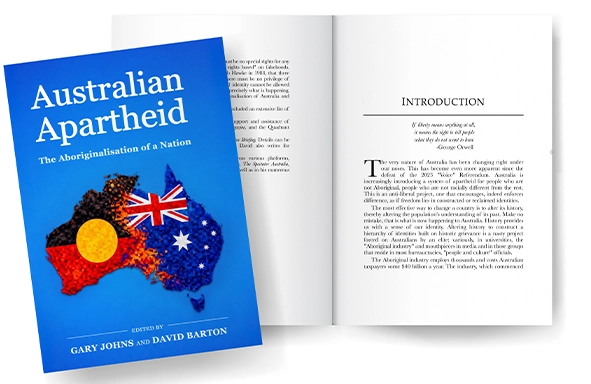 Front cover of 'Australian Apartheid: The Aboriginalisation of a Nation'