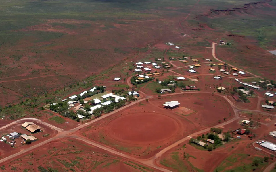 Aerial view of Balgo