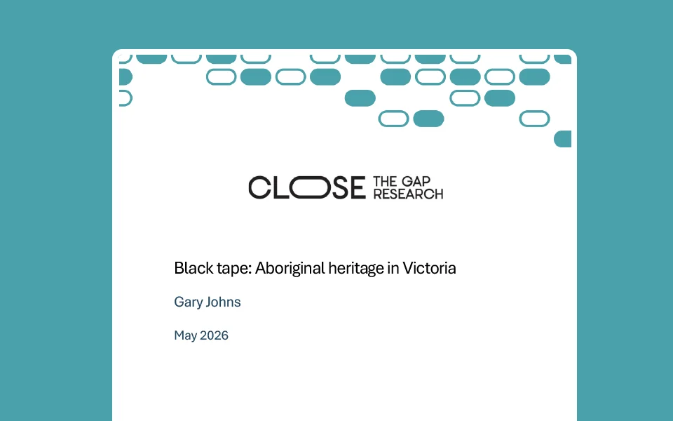 Black Tape: Aboriginal Heritage in Victoria research paper